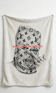 Stylish Girl Flannel Throw Blanket 389